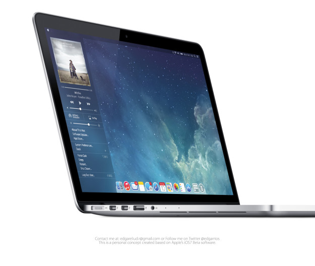 Mac OS X inspirowany iOS 7