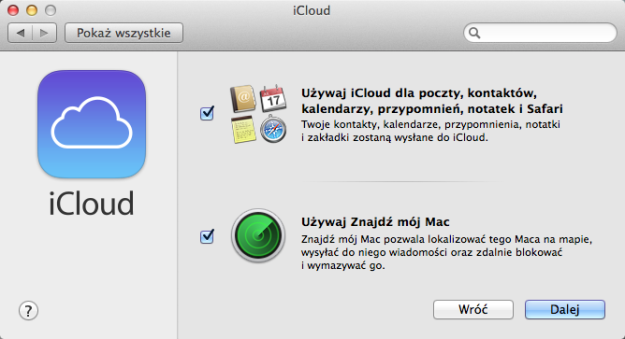iCloud - OS X