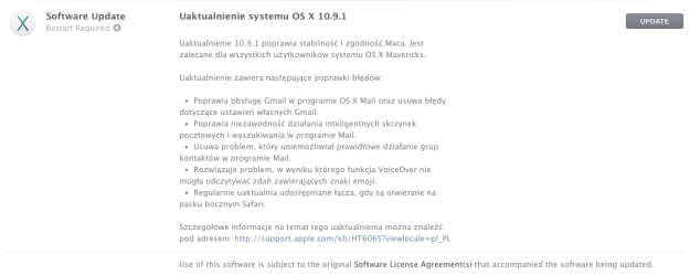 Mac OS X 10.9.1 - Mavericks