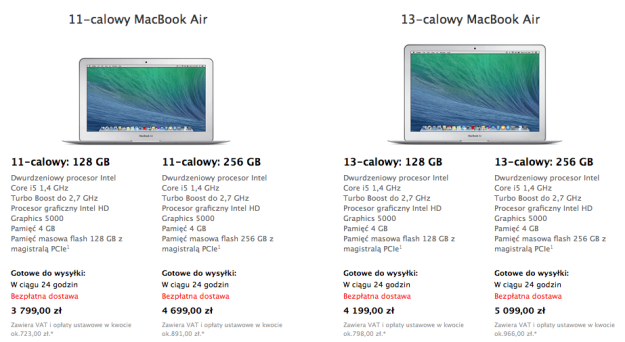 MacBooki Air – Intel Core i5 1,4 GHz