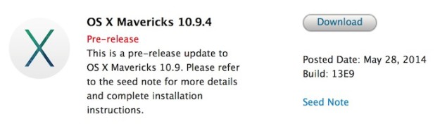 OS X 10.9.4 beta