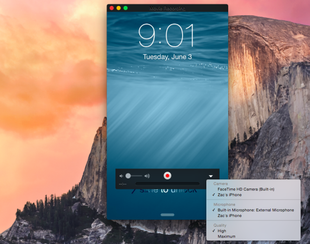 Yosemite / iOS 8 – screencast