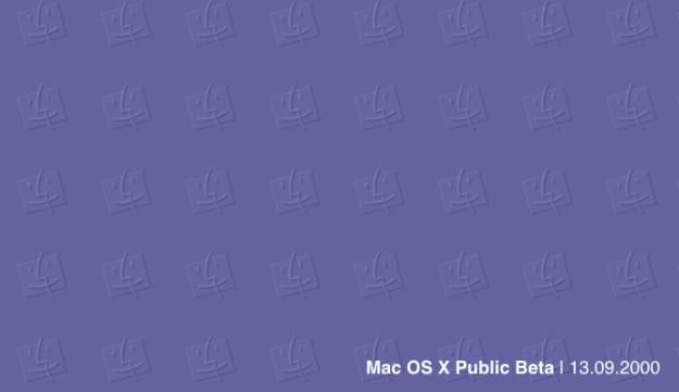 Mac OS X Public Beta | 13.09.2000