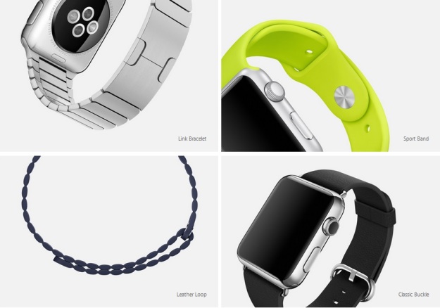  Do Apple Watch mamy możliwość wyboru jednej spośród czterech rodzajów "obręczy": Link Bracelet, Sport Band, Leather Loop, Classic Buckle.