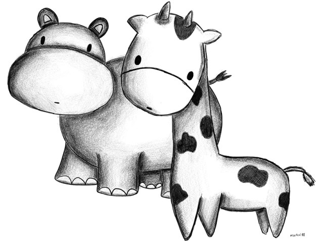 Hippo-Giraffe-Apple-Pencil