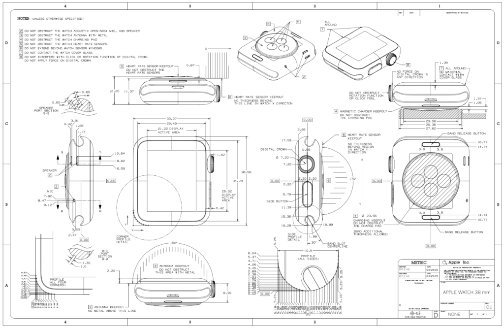 schematy Apple Watch
