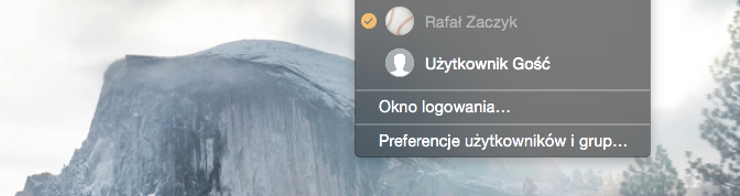 Użytkownik gość - Mac OS X
